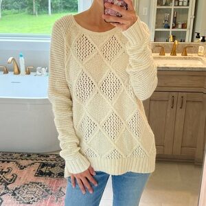 Long Sleeve Cream Sweater
